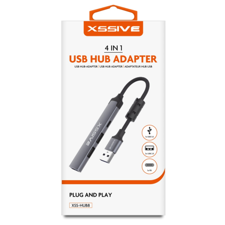 Adaptateur HUB USB XSSIVE XSS-HUB8 — Accessoire · Smarty Paris 18e